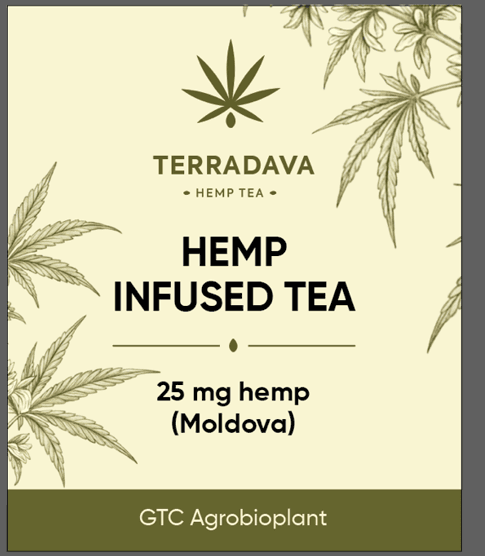 Box of TerraDava hemp tea